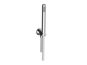 BORGIA 89400 - Stainless steel handshower holder with wall supply elbow by Rubinetterie Frattini - view 2